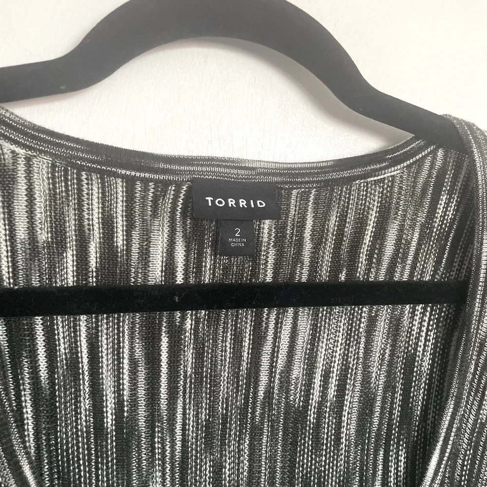 Torrid Scoop Neck Marble Flare Dress - Size 2X - Picture 7 of 16